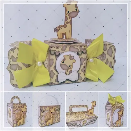 Kit 30 Lembrancinhas Personalizadas Girafinha