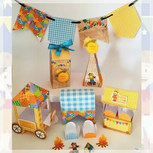 Kit 30 Lembrancinhas Personalizadas Junina