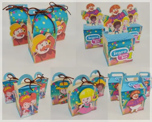 Kit 30 Lembrancinhas Personalizadas Junina Mundo Bita