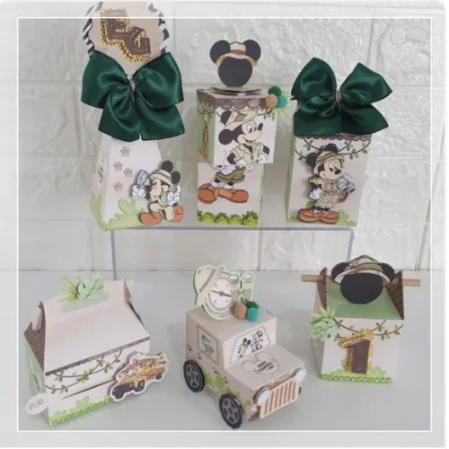 Kit 30 Lembrancinhas Personalizadas Mickey Safari