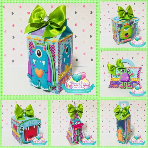 Kit 30 Lembrancinhas Personalizadas Monstrinhos