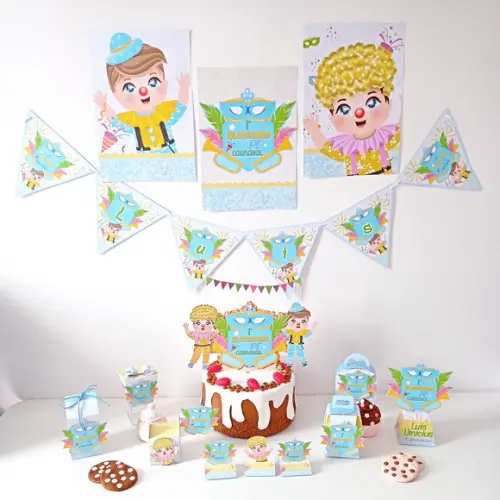 Kit 30 Lembrancinhas Personalizadas Montada Carnaval Menino