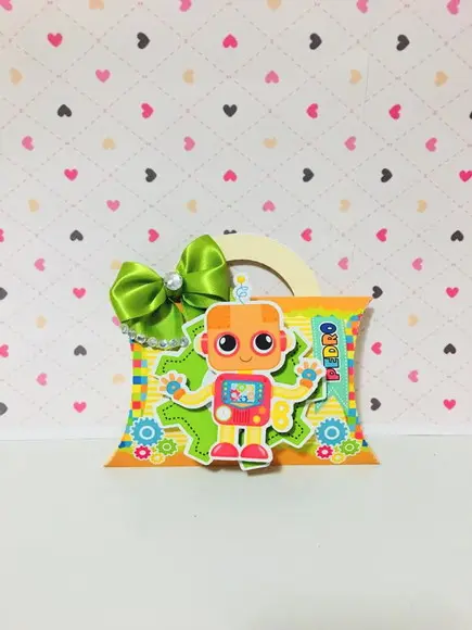 Kit 30 Lembrancinhas Personalizadas Robo