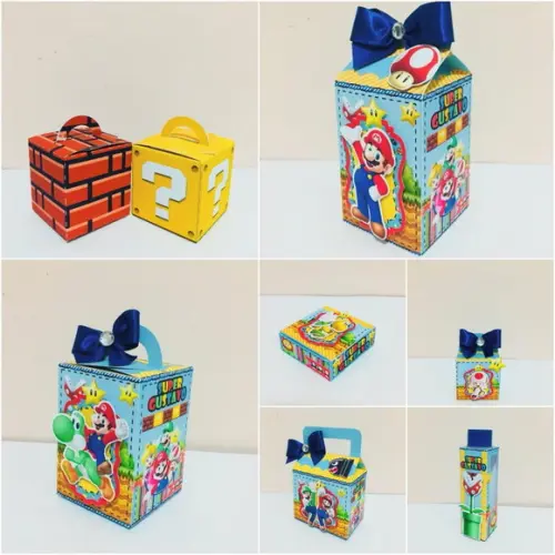 Kit 30 Lembrancinhas Personalizadas Super Mário
