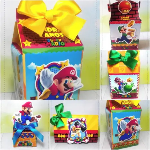 Kit 30 Lembrancinhas Personalizadas Super Mário