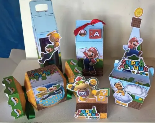 Kit 30 Lembrancinhas Personalizadas Super Mário