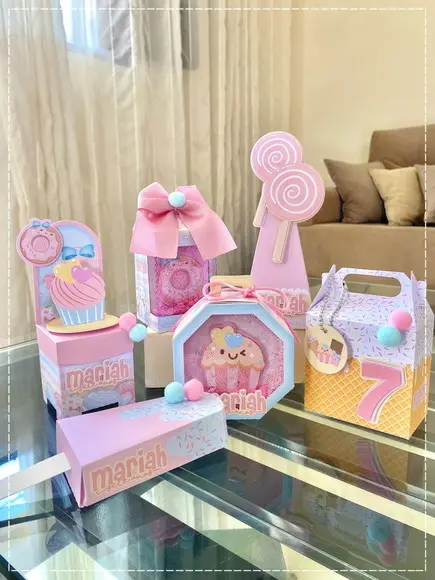 Kit Festa 30 Caixinhas Confeitaria Doceria Semi Luxo