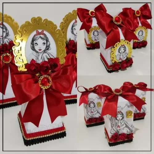 Kit Festa Branca de Neve 20 Lembrancinhas Personalizadas