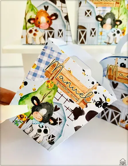 Kit Festa Fazendinha Menino 20 Lembrancinhas Personalizadas