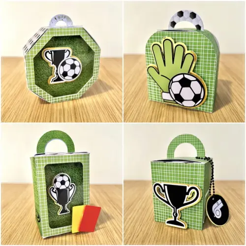 Kit Festa Futebol Brasil Copa 30 Caixas Personalizadas