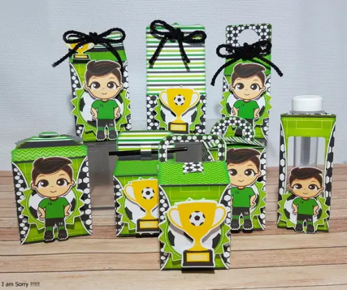 Kit Festa Futebol Brasil Copa 30 Caixas Personalizadas