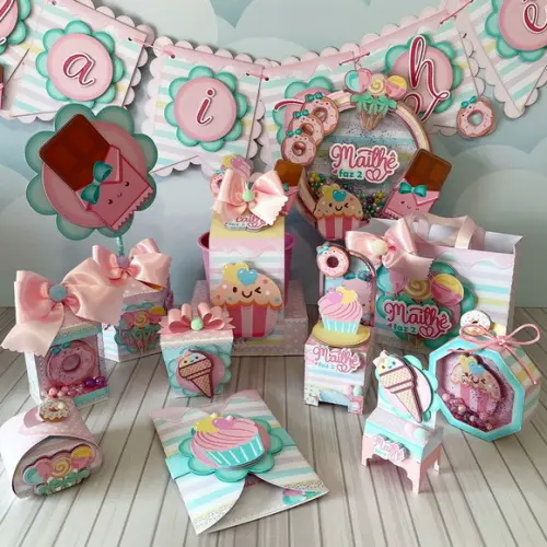 Kit Festa Pronta 30 Caixinhas Confeitaria Luxo