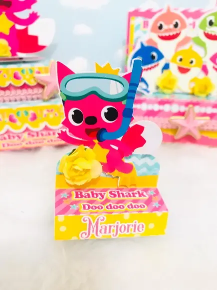 Kit Festa Pronta Baby Shark Menina