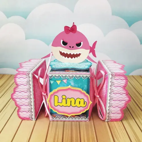 Kit Festa Pronta Baby Shark Menina