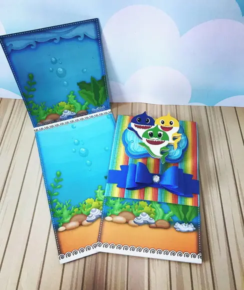 Kit Festa Pronta Baby Shark Menino