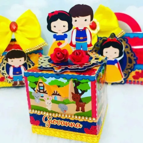 KIT FESTA PRONTA BRANCA DE NEVE SUPER LUXO