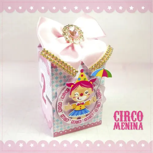 Kit Festa Pronta Circo Rosa / Menina