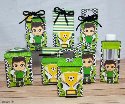 Kit Festa Pronta Futebol / Copa 20 Caixas Personalizadas