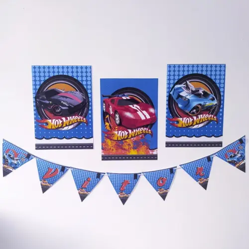KIT FESTA PRONTA HOT WHEELS