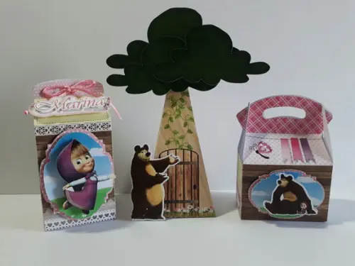 Kit Festa Pronta Marsha E O Urso