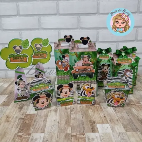 Kit Festa Pronta Mickey Safari