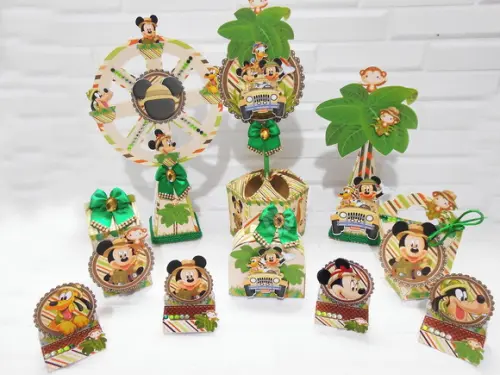Kit Festa Pronta Mickey Safari