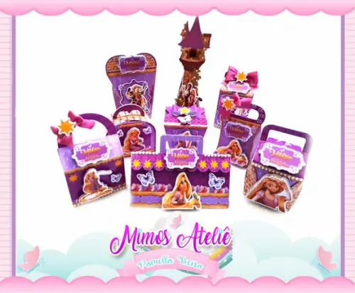Kit Festa Pronta Rapunzel