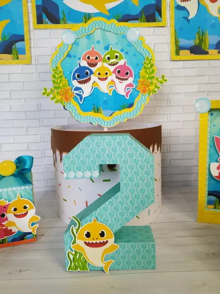 Kit Festa Só Um Bolinho Baby Shark