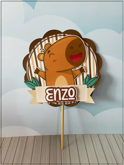 Kit Festa Só Um Bolinho Capivara 40 Itens