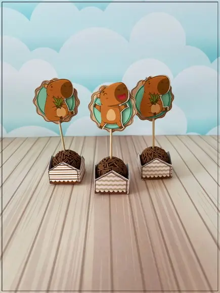 Kit Festa Só Um Bolinho Capivara 40 Itens