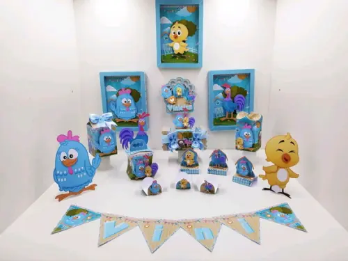 KIT FESTA SÓ UM BOLINHO GALINHA PINTADINHA