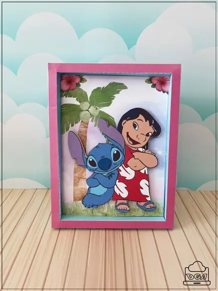 Kit Festa Só Um Bolinho Lilo e Stitch 40 Itens