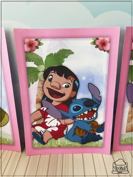 Kit Festa Só Um Bolinho Lilo e Stitch 40 Itens
