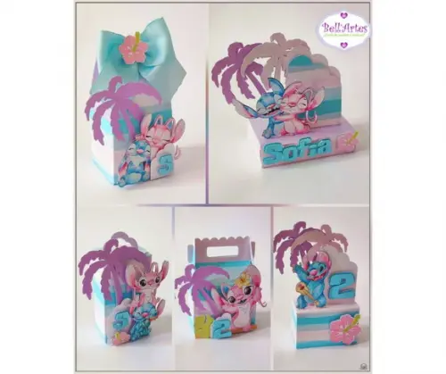 Kit Festa Stitch e Angel 20 Lembrancinhas Personalizadas 1