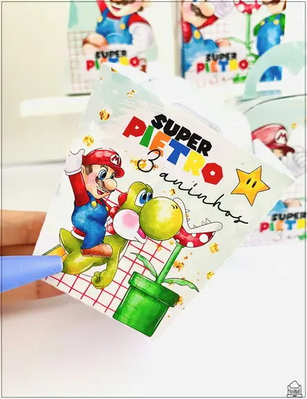 Kit Festa Super Mário 20 Lembrancinhas Personalizadas