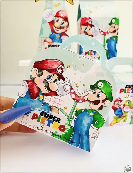 Kit Festa Super Mário 20 Lembrancinhas Personalizadas