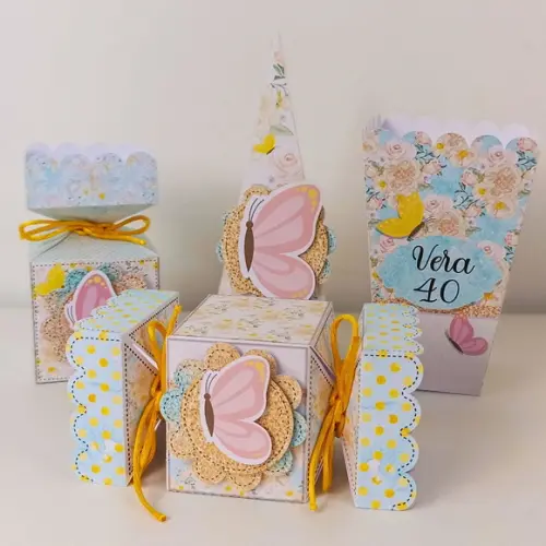 Kit Jardim de Borboletas 20 Lembrancinhas Personalizadas