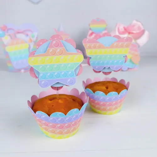 Saia e Tag para Cupcake