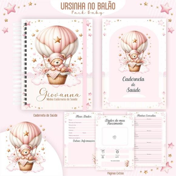 Arquivo Caderneta Vacina Ursinha no Balão Rosa