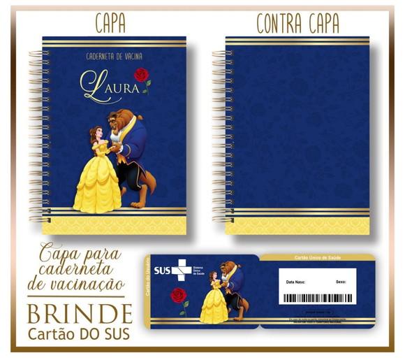 Arquivo Capa Caderneta de Vacina Bela e a Fera