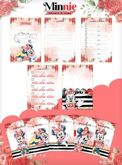 Arquivo Combo Caderneta e Livro Minnie Vermelha