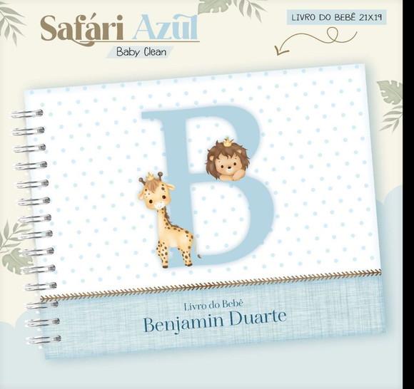Arquivo Combo Safari alfabeto Azul Caderneta e Livro