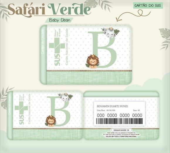 Arquivo Combo Safari Verde Caderneta de vacina e Livro