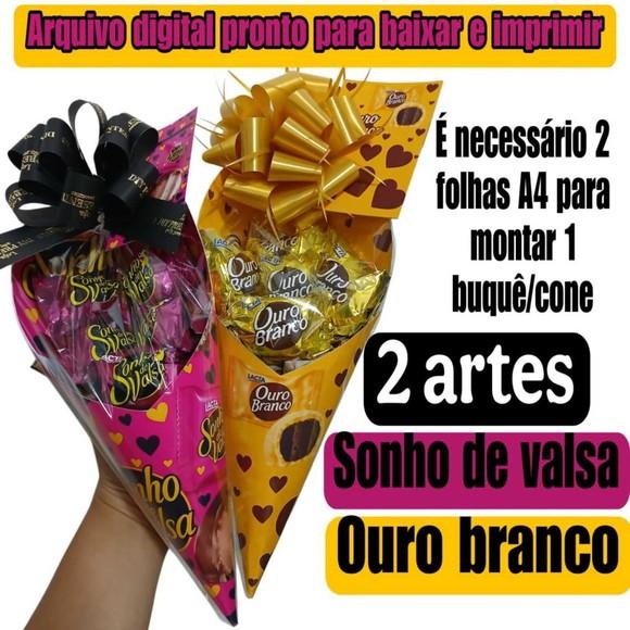 Arquivo Digital Buquê Cone Chocolate pdf