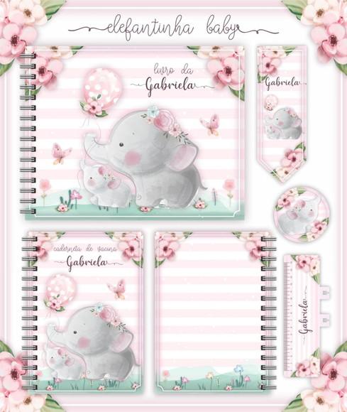 Arquivo Elefantinha Baby Livro do Bebê e Caderneta