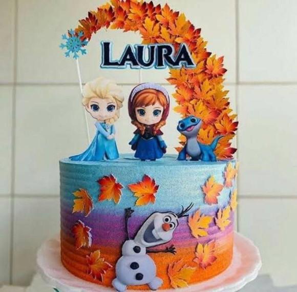 Arquivo Topo de Bolo Frozen Cute
