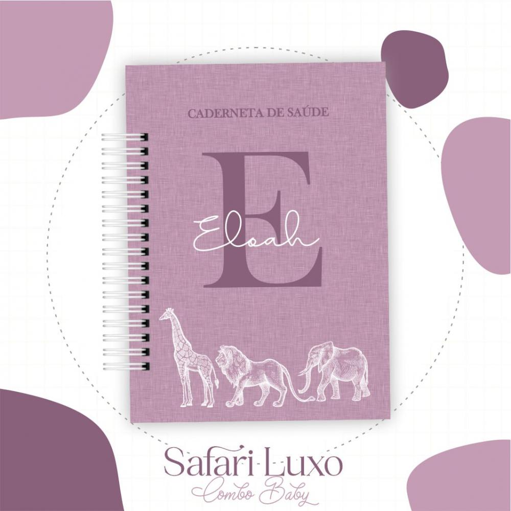Arquivo digital Caderneta de Saude Safari lilas luxo