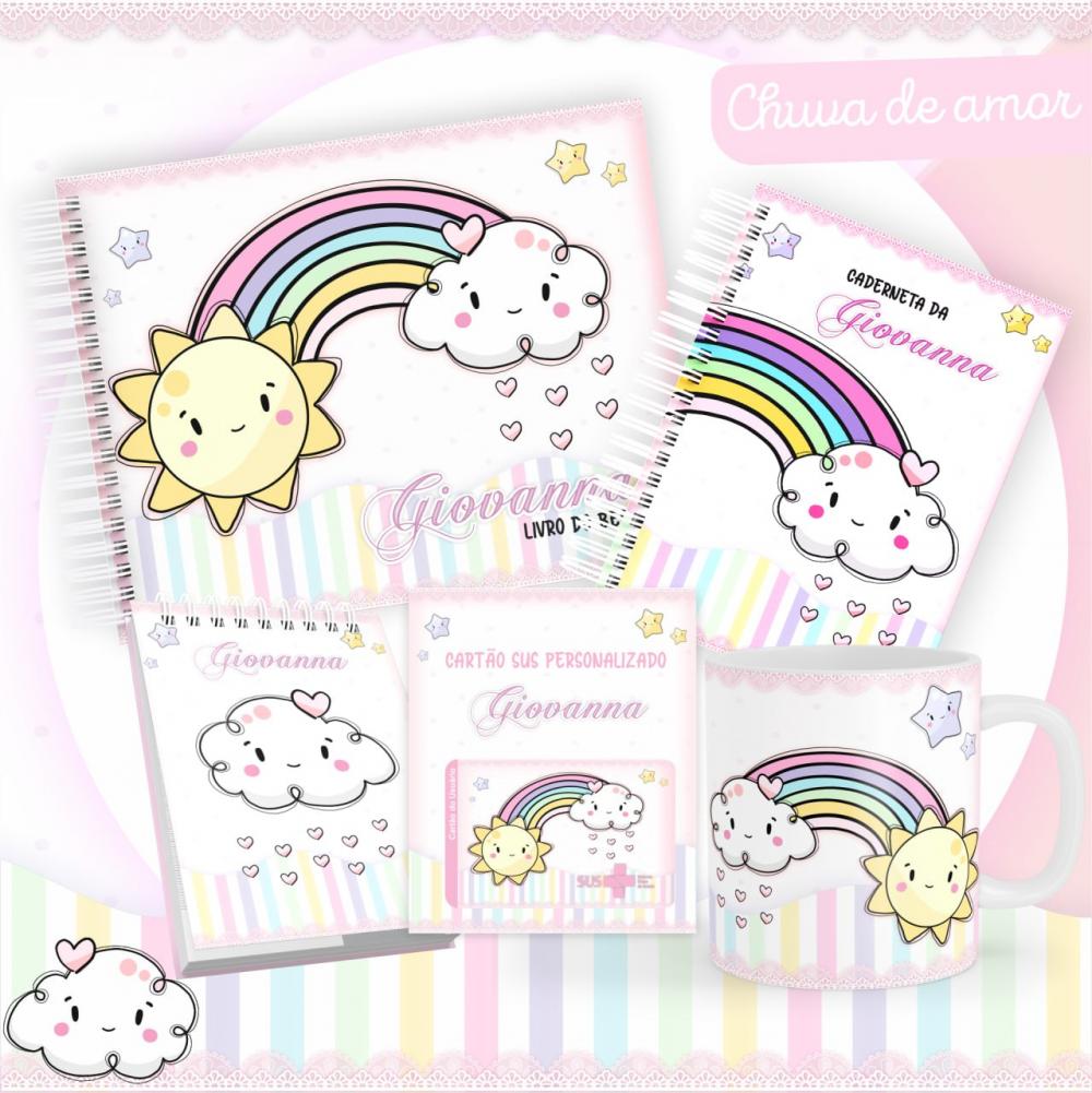 Arquivo Livro e Caderneta de Saúde Chuva de Amor + Brinde