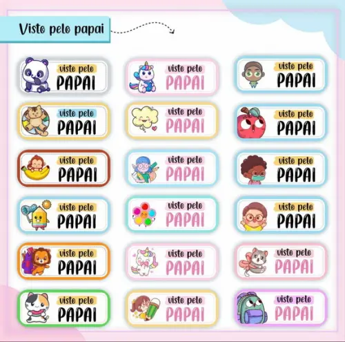 Arquivo Adesivo Visto pela Mamãe Visto pelo Papai