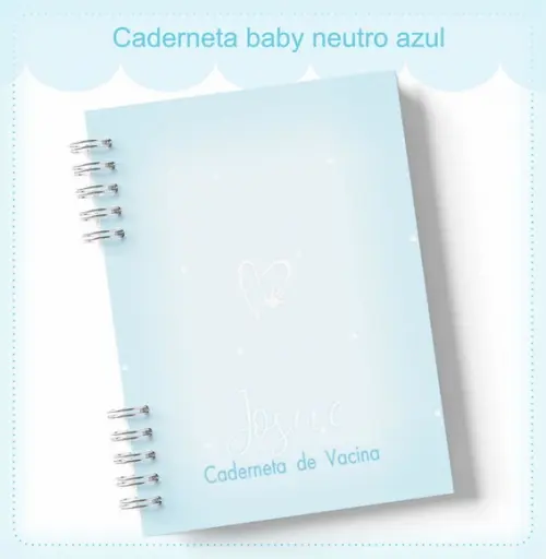 Arquivo Caderneta de Saúde Bebê Neutro Azul